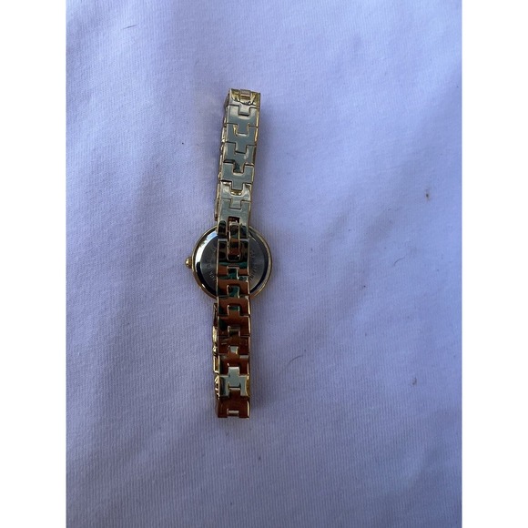 Vtg Gold Silver Tone Watch Collezio Quartz With Rhinestones. Made In Hong Kong. - Picture 4 of 16